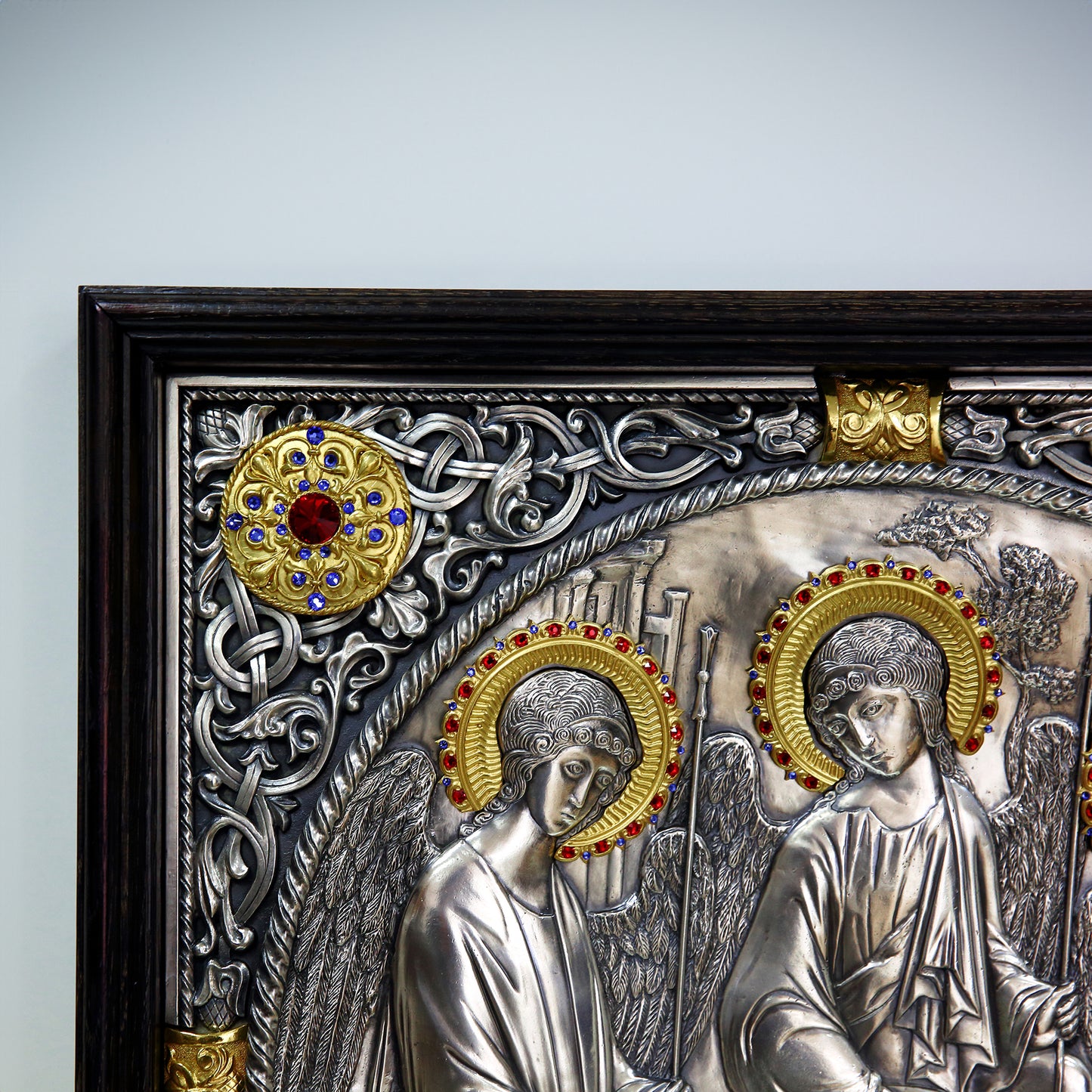 Icoana Sfânta Treime la pret de 4850 RON, andrei rubliov icoana sfintei treimi, basorelief, icoana sf treime, icoana sfanta treime, icoane, icoane cu sfanta treime, sf treime icoana, sfanta treime, sfanta treime andrei rubliov, sfanta treime icoane, Tablouri
