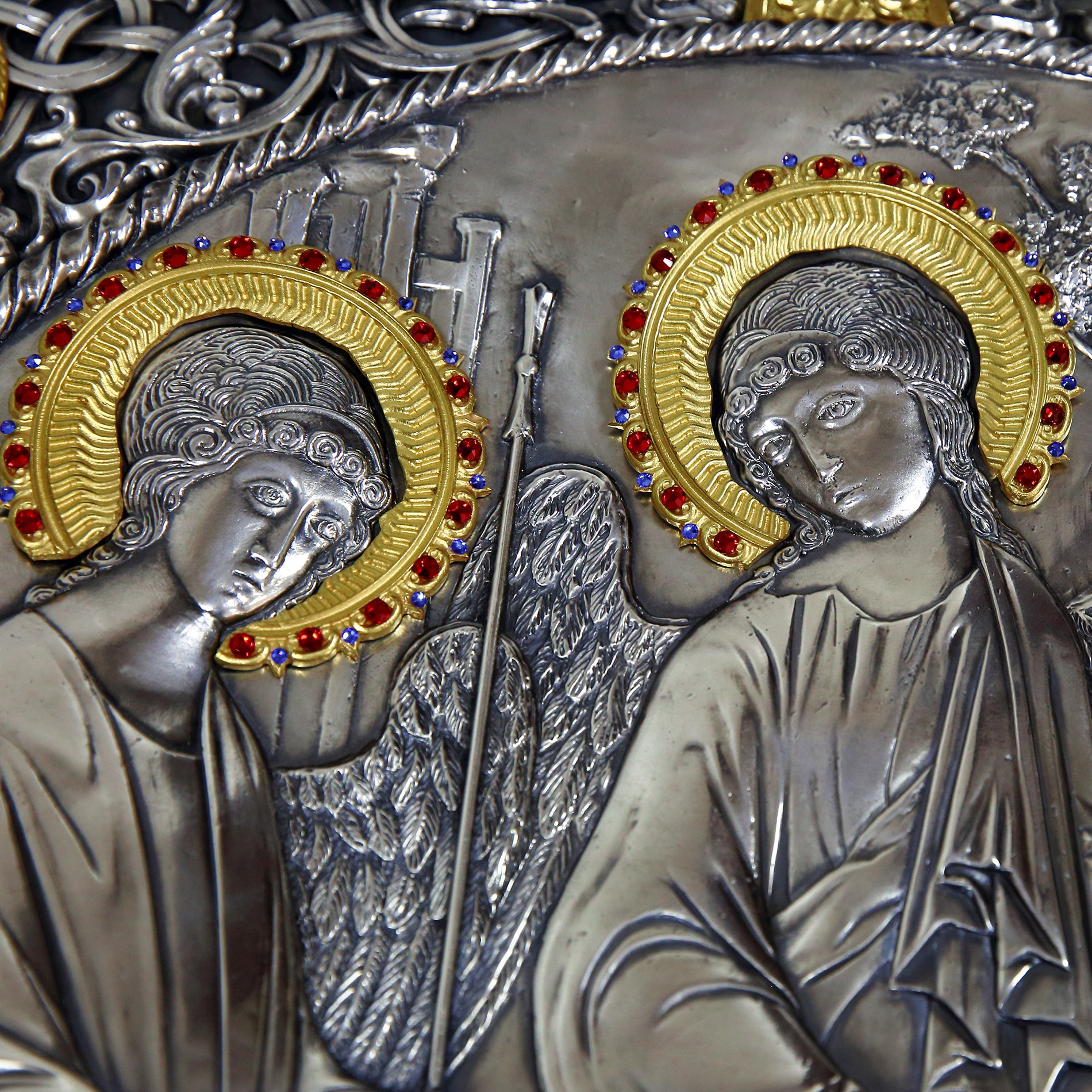 Icoana Sfânta Treime la pret de 4850 RON, andrei rubliov icoana sfintei treimi, basorelief, icoana sf treime, icoana sfanta treime, icoane, icoane cu sfanta treime, sf treime icoana, sfanta treime, sfanta treime andrei rubliov, sfanta treime icoane, Tablouri
