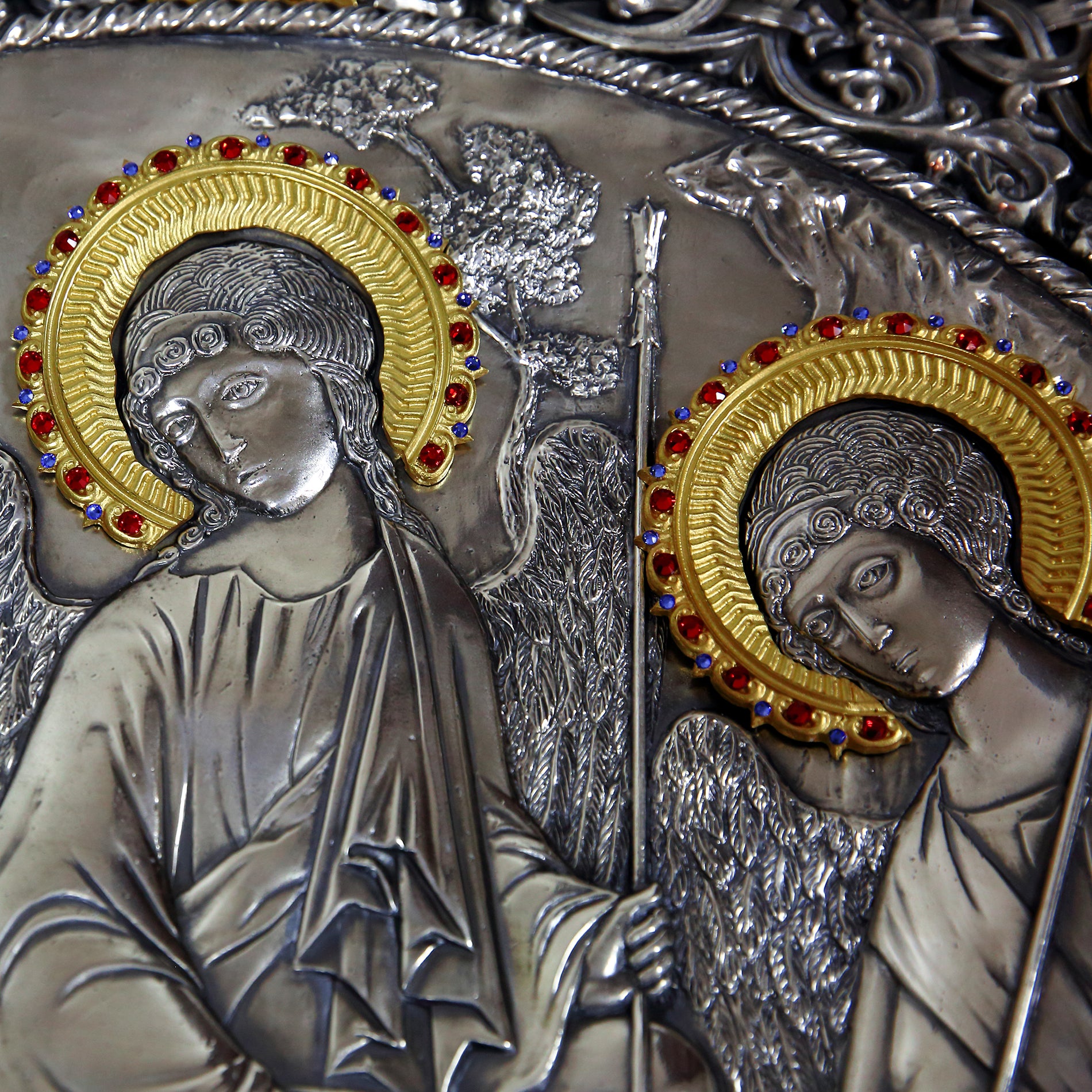 Icoana Sfânta Treime la pret de 4850 RON, andrei rubliov icoana sfintei treimi, basorelief, icoana sf treime, icoana sfanta treime, icoane, icoane cu sfanta treime, sf treime icoana, sfanta treime, sfanta treime andrei rubliov, sfanta treime icoane, Tablouri