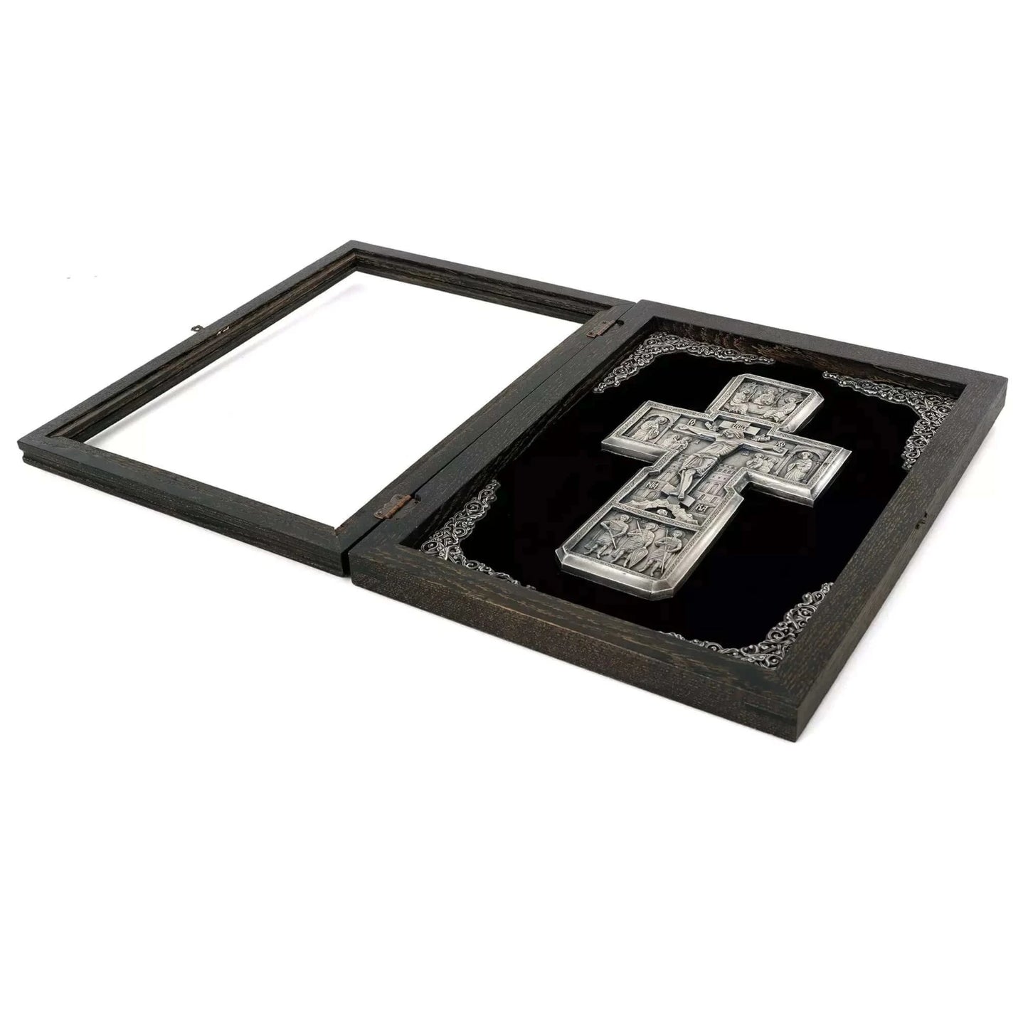 Crucifix în ramă K04 la pret de 1160 RON, cruce, cruce ortodoxa, cruce ortodoxa model, crucifix, crucifix ortodox, crucifixul, modele de cruci ortodoxe