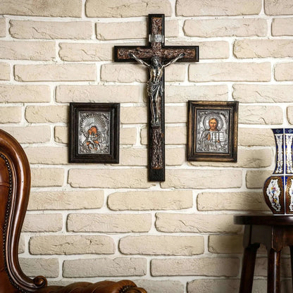 Crucifix de perete K03.1 la pret de 1680 RON, cruce, cruce ortodoxa, cruce ortodoxa model, crucifix, crucifix ortodox, crucifixul, modele de cruci ortodoxe