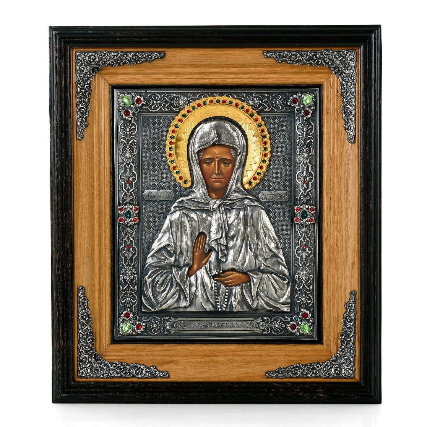 Icoana Sfânta Matrona din Moscova la pret de 2470 RON, ferecate, icoana sfanta matrona, icoana sfintei matrona, icoane, sfanta cuvioasa matrona, sfanta matrona